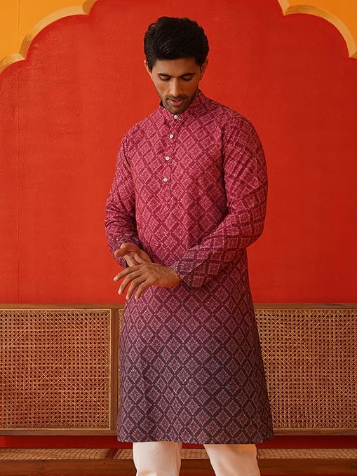 Men's Cotton Regular Fit Casual Kurta